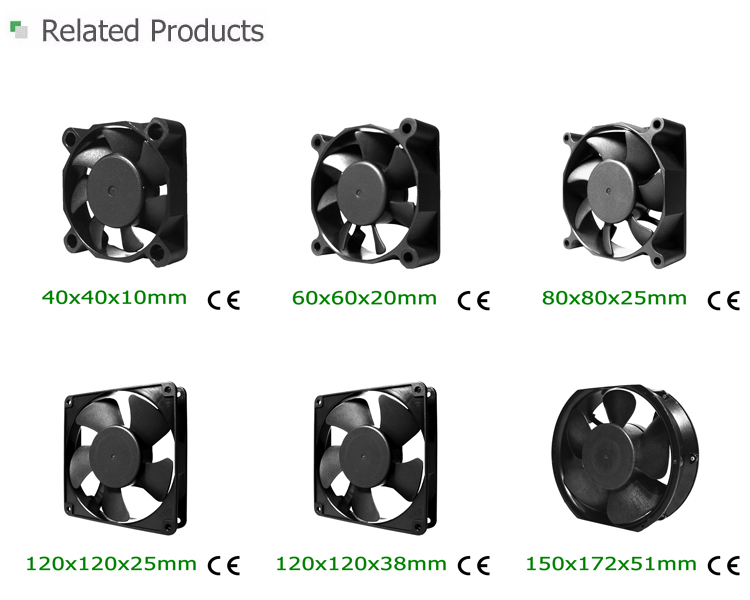 Radial 5v 12v dc electric fan specification 6000 rpm