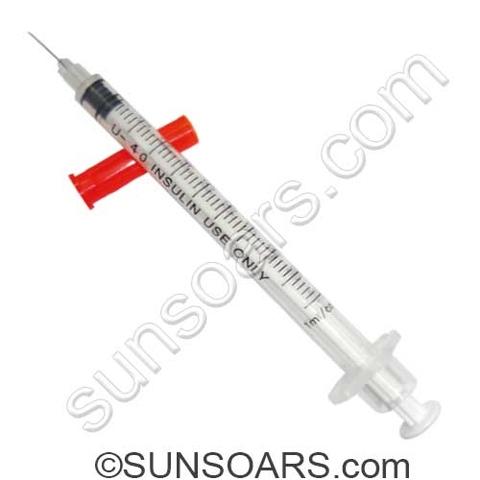 Painless 1ml U 40 Insulin Syringe With Attached Needle Ce Mark 31g Taiwantrade Com