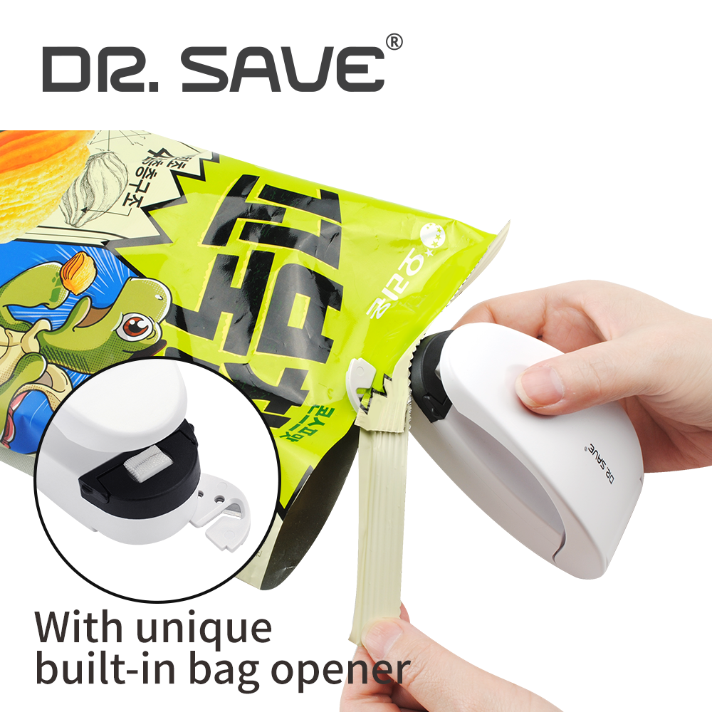 Smart Sealer can also open the plastic bag with its unique opener.