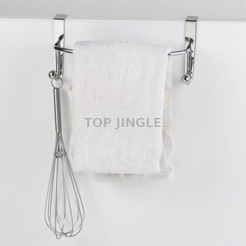 Overdoor Towel Rack with Hooks