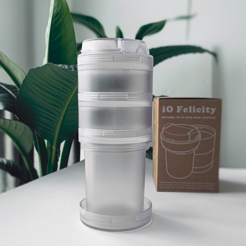 iO felicity - Free Assembly Travel Tumbler-Foggy transparent