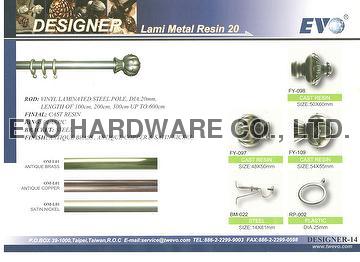 Drapery Hardware Metal Curtain Rods Evo Hardware Co Ltd