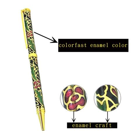 Enamel gift Pen, Unique Cloisonne Enamel gift pen manufacturer