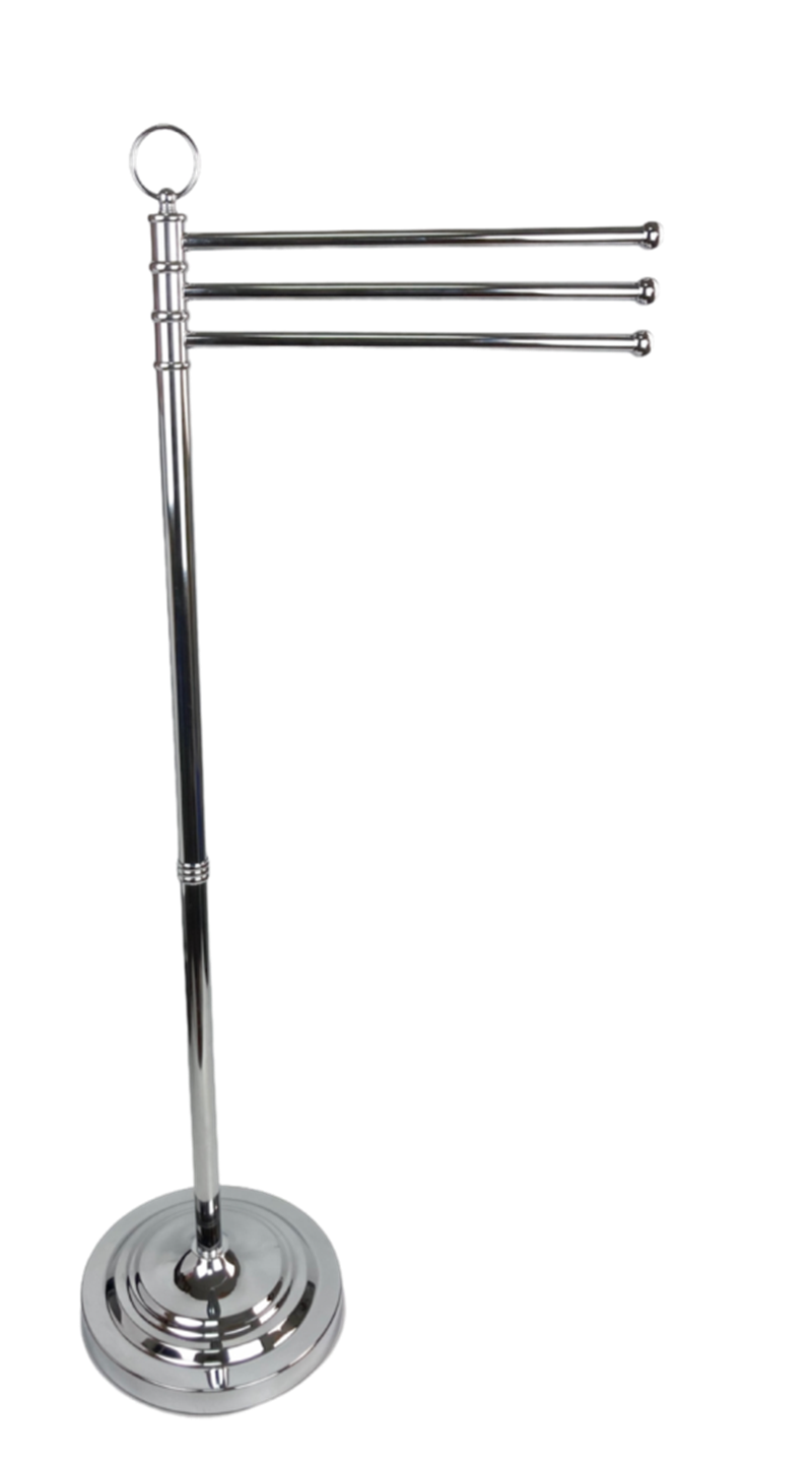 Vintage pedestal swing arm towel bar- Free standing