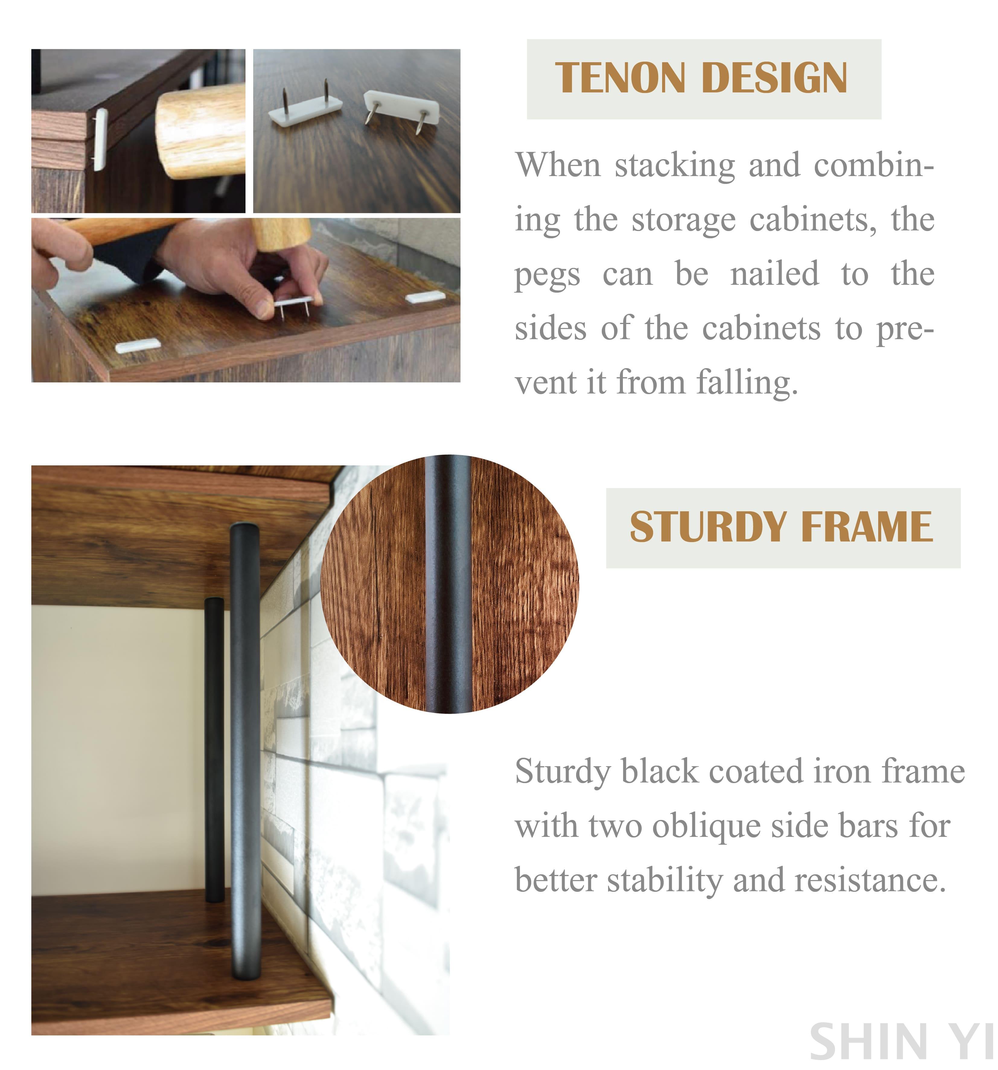 Homestyle Multi Functional Two Doors Storage Cabinet Shin Yi