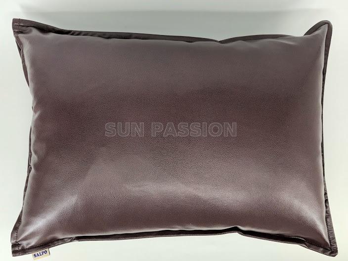 Smooth Glossy Decorative Pillow Jujube Purple With Synthetic