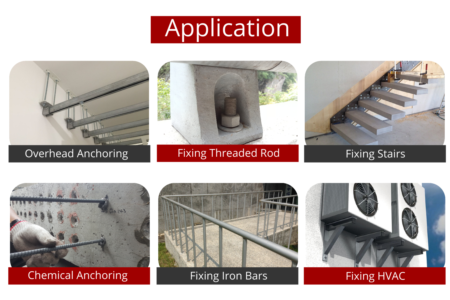 Chemical anchor application