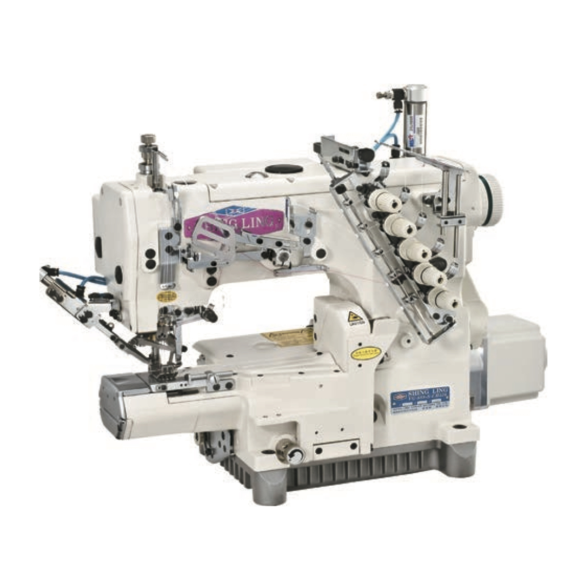 3needle 5thread Interlock Cylinderbed Sewing Machine with Direct