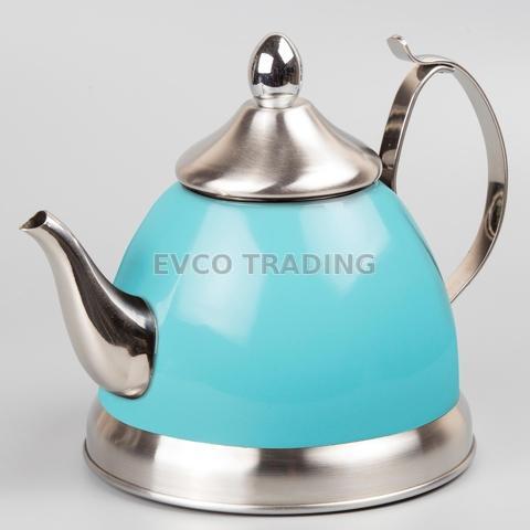 Creative Home Nobili-Tea 2 qt. Stainless Steel Tea Kettle with Tea Infuser