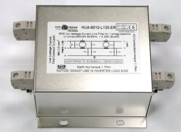 High Current Line Filters for 1-phase systems Low leakage current