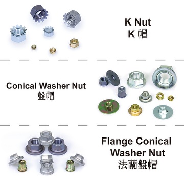 Kep Nut, Conical Washer Nut, Flange Conical Washer Nut