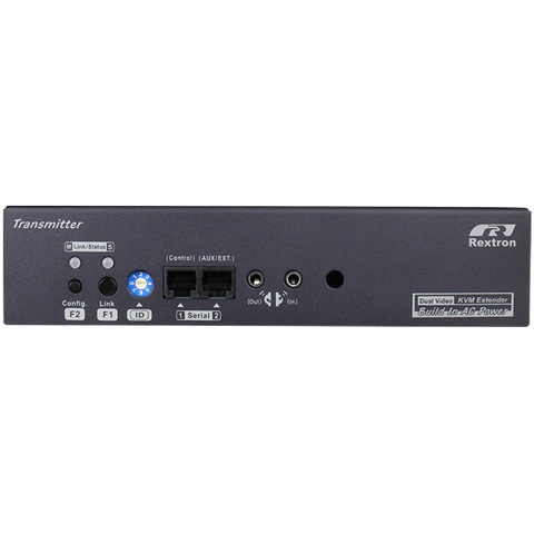 DVI Dual Video KVM Extender Over IP With Serial, USB, IR ( Built-In Power Adapter ) ( Transmitter ), NVXXDU-Q31L