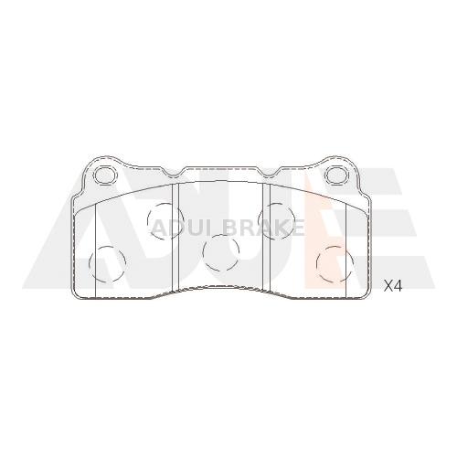 For JBT 4 Piston Calipers KIDO Calipers Brake Pads