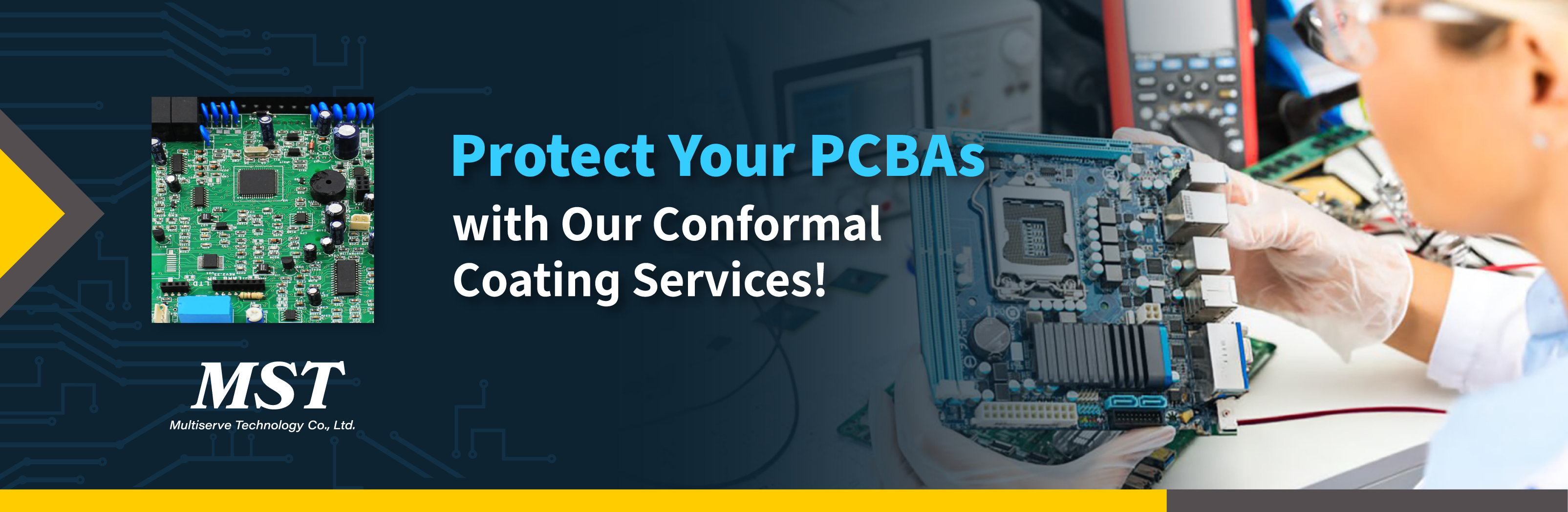 PCBA Automatic Conformal Coating, Electronic Epoxy Potting Services, Multiserve 