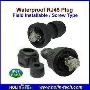 Waterproof RJ45 Connector System, IP67 Water And Dust Resistant ...