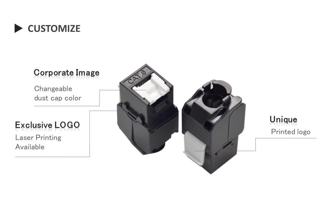 Ethernet trapezoidal sin herramienta UTP C6 con servicios de personalización de obturador