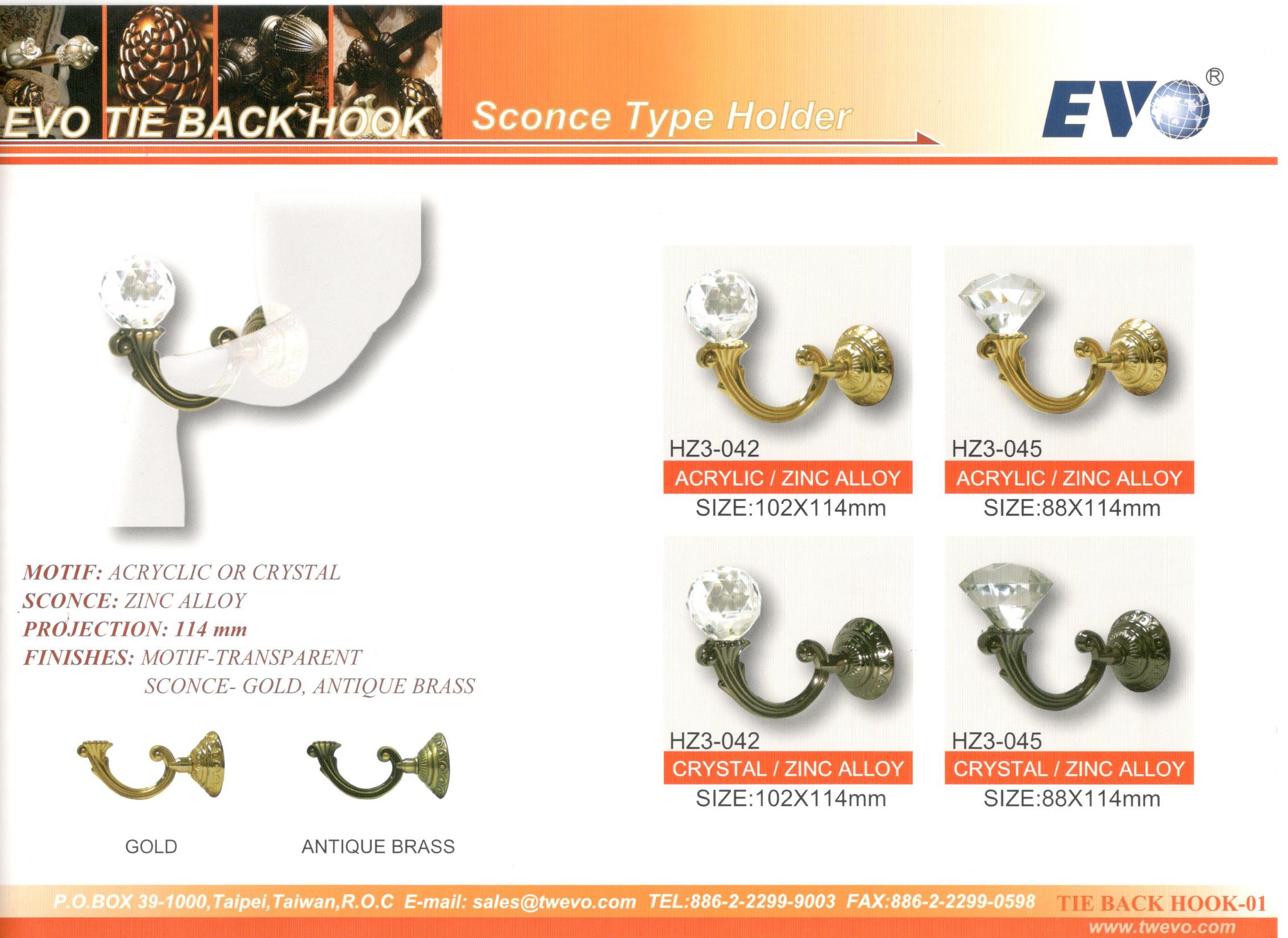 Drapery Hardware Tie Back Hooks Evo Hardware Co Ltd