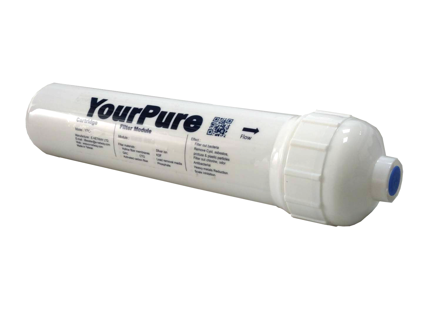 QuickConnect replaceable inline water cartridge Filter out lead