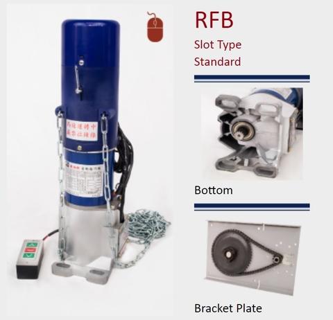 Taiwan Roller Shutter Motor Rfb Slot Type Load 600 Kg Golden
