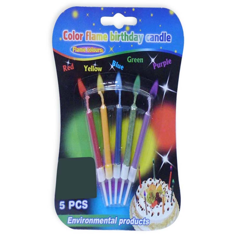 COLOR FLAME BIRTHDAY CANDLE