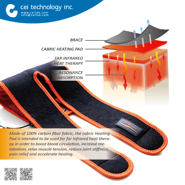 2018 NEW Carbon Fiber Electric Thigh Knee Massage Heating Pads