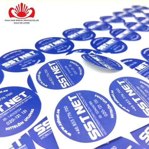 round sticker printing