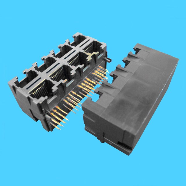 Modular Jack Unshielded pcb dip 2X04 8p8c | Taiwantrade