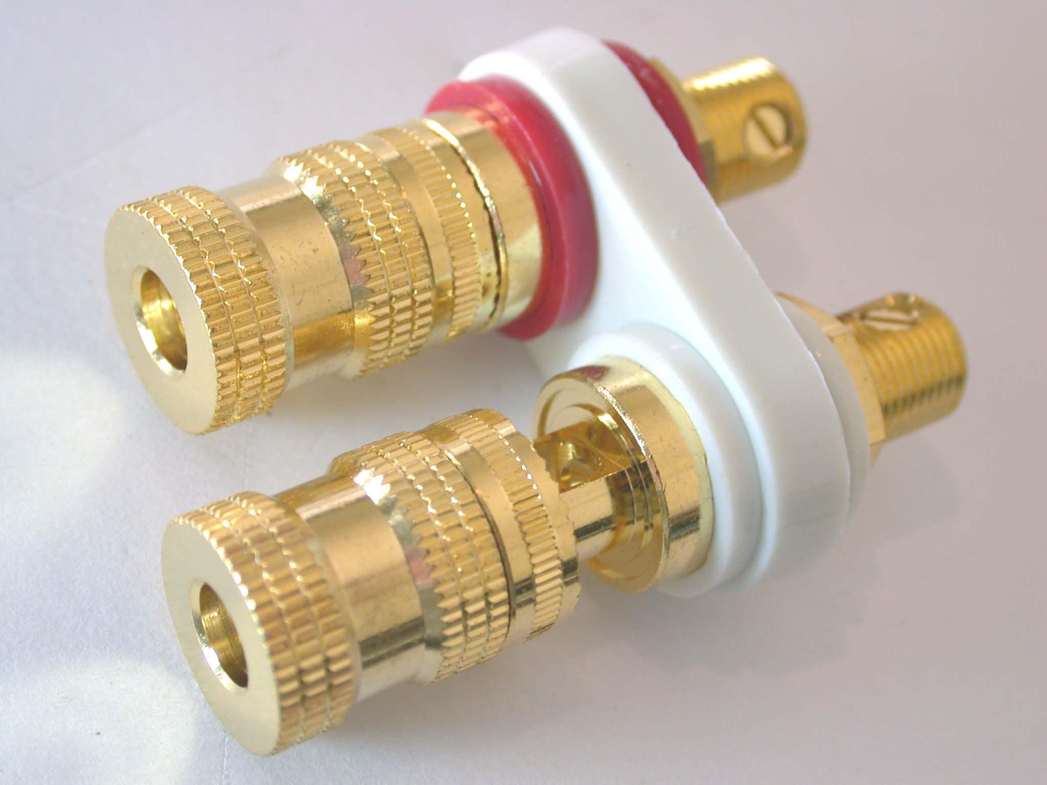 Coppia Audio Speaker Terminal Binding Post-Scatola Di - Foto 4