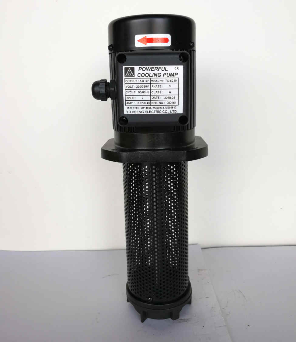 1/6HP Machinery Coolant Pump shaft 220mm, Lathe Saw Grinding Mill Drill