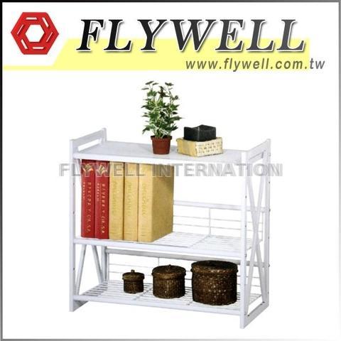 3 Tier Small White Wire Shelving Unit