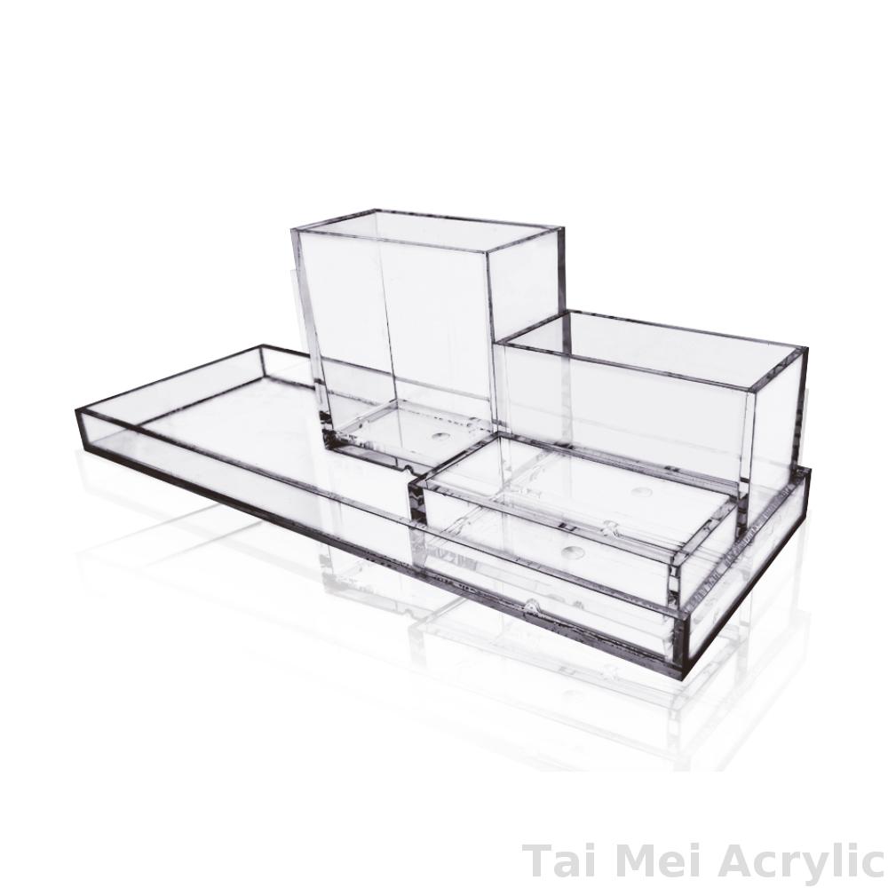 Acrylic Large Desk Organizer, eyeglass holder, pen holder, desk