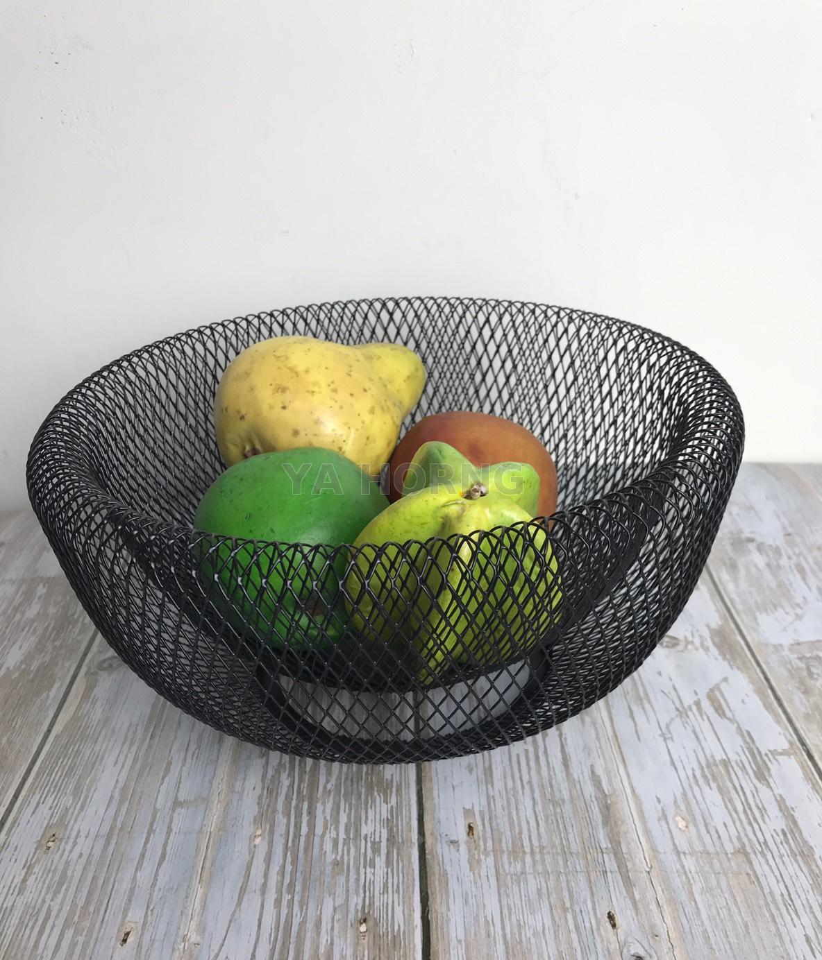 IRON WIRE MESH FRUIT BASKET , METAL WIRE BASKET