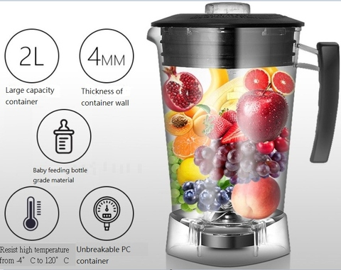 2019 New Super Silence 2 0l Container High Speed 46 000rpm Commercial Blender With Silent Cover Taiwantrade Com super silence 2 0l container high speed