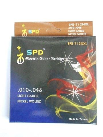 SPD Electric Guitar Strings, Nickel Wound .010-.046, Light Gauge  (Delicate Carton Package)