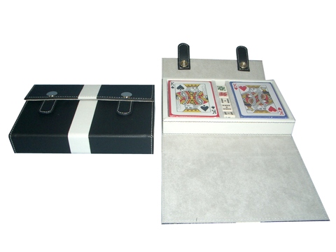 leather playing card box handmade pu poker card box