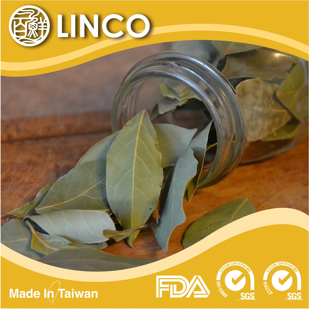 100 Natural Dried Bay Leaf,Cooking Condiment Mediterranean cuisine LINCO ENTERPRISE CO., LTD.