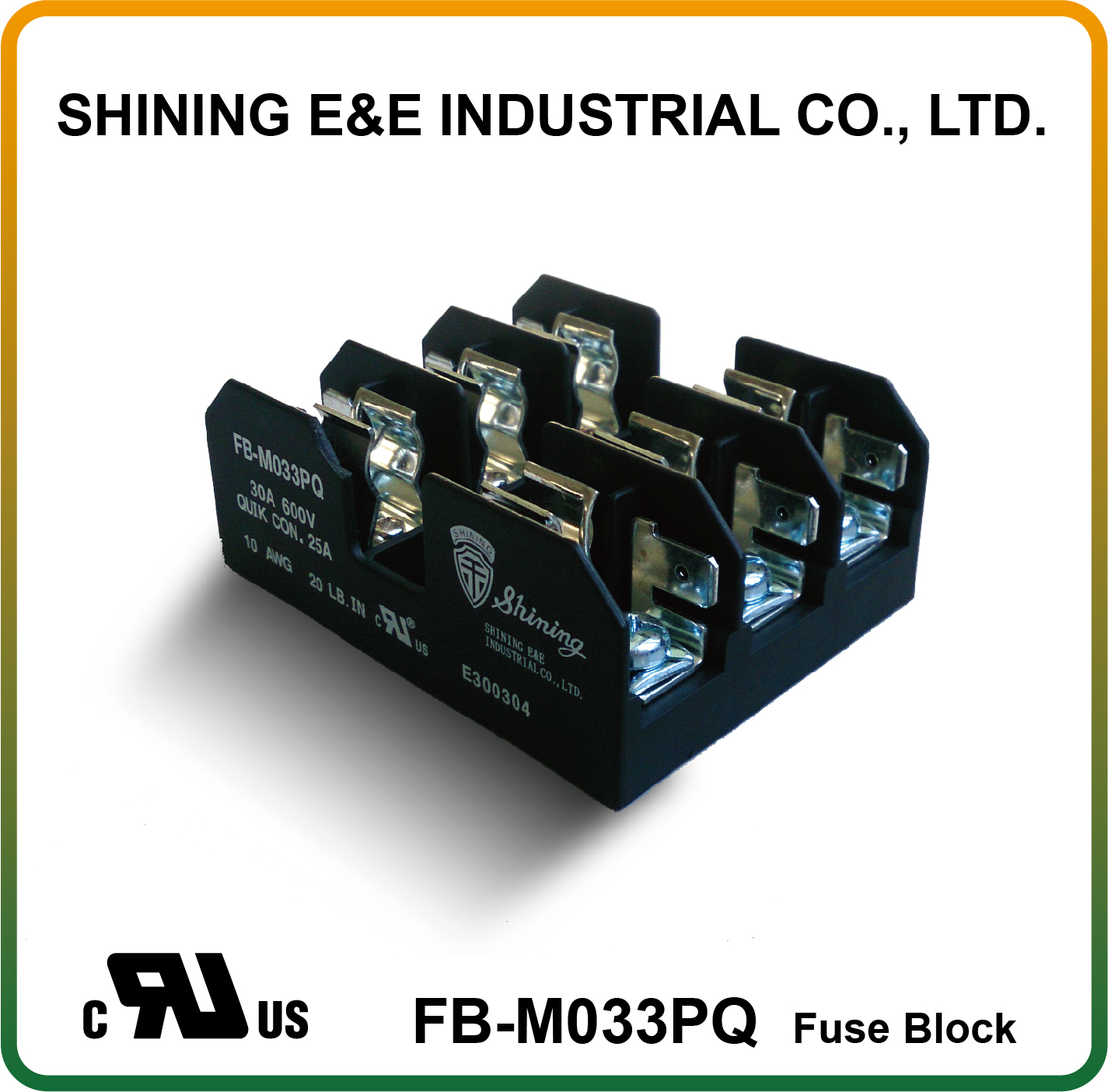 Midget Fuse Holder Block View Fuse Block 600V 30 A 3 Pole FB-M033PQ ...