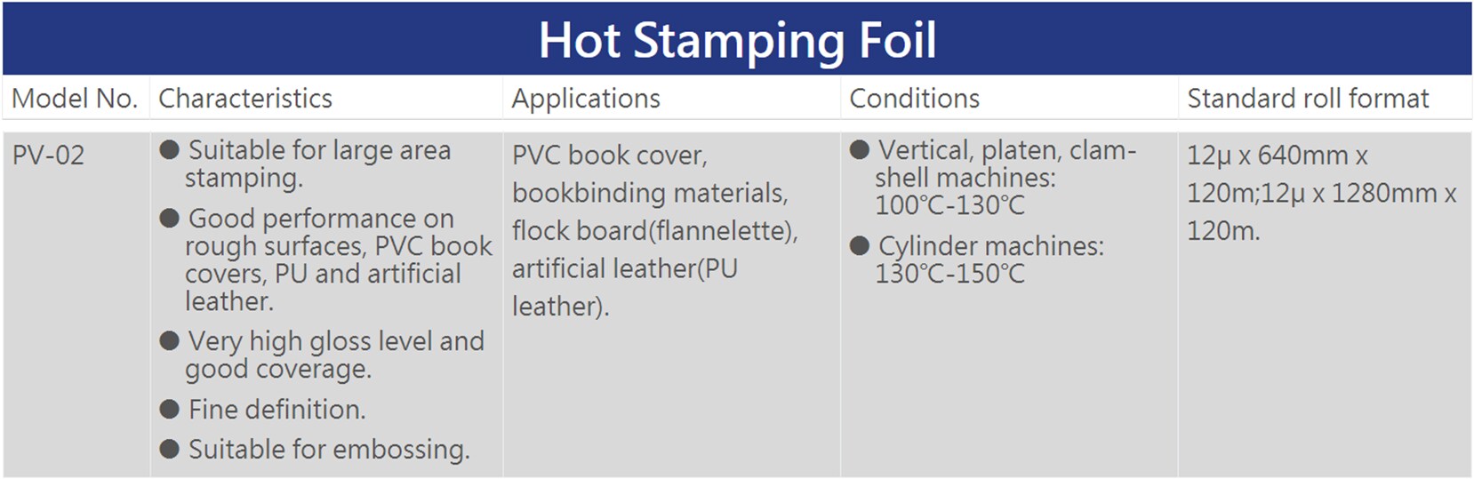 MultiColor Hot Stamping Foil for PVC book cover, Bookbinding materials