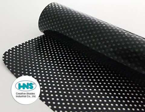 Black/Black Perforated Static Cling Film