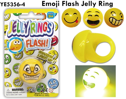 EMOJI FLASH JELLY RING