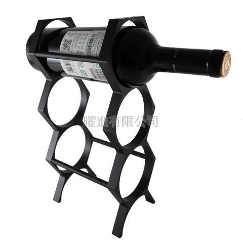 Aluminum 3 Bottle Wine Rack