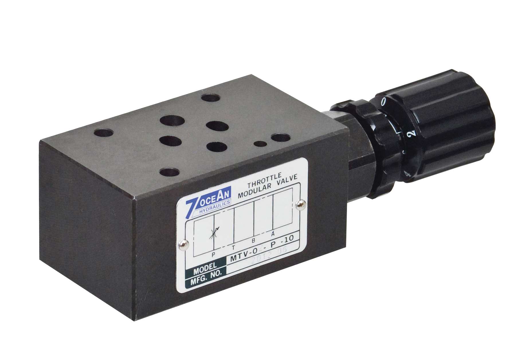 NG6 Throttle Sandwich Valve 320 Bar 50 LPM