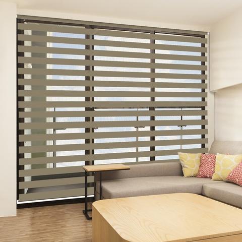 zebra roller window blinds blind shades taupe basic layer double night motorized sliding shade roman adjustable panel