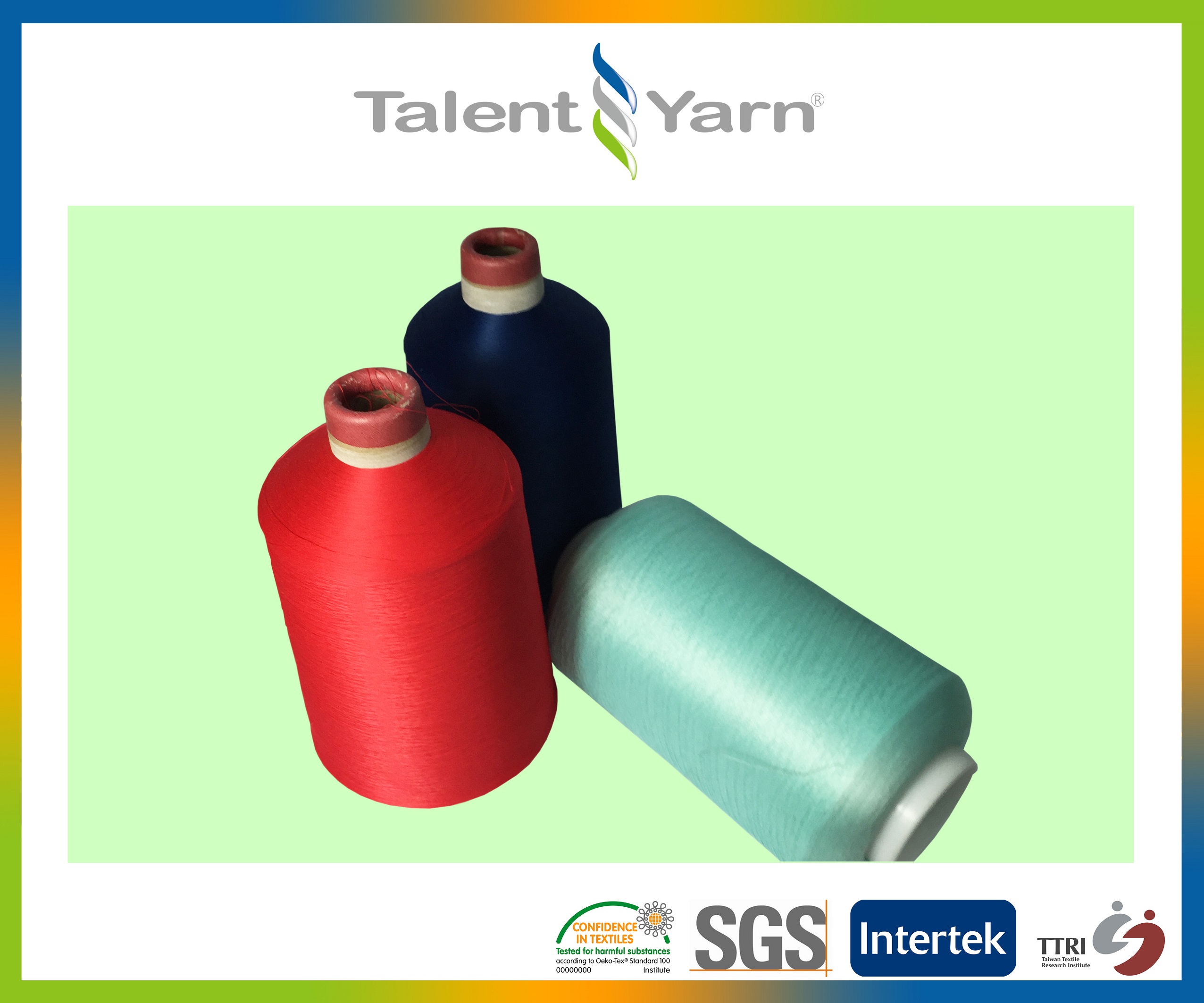 Yarn dyed ecofriendly cooling functional polyester yarn