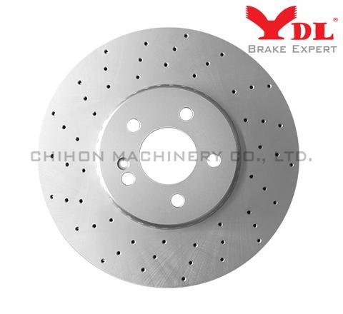 Pair Set of 2 Rear Fremax Brake Disc Rotors For MB S205 W205 with AMG Sport Pkg