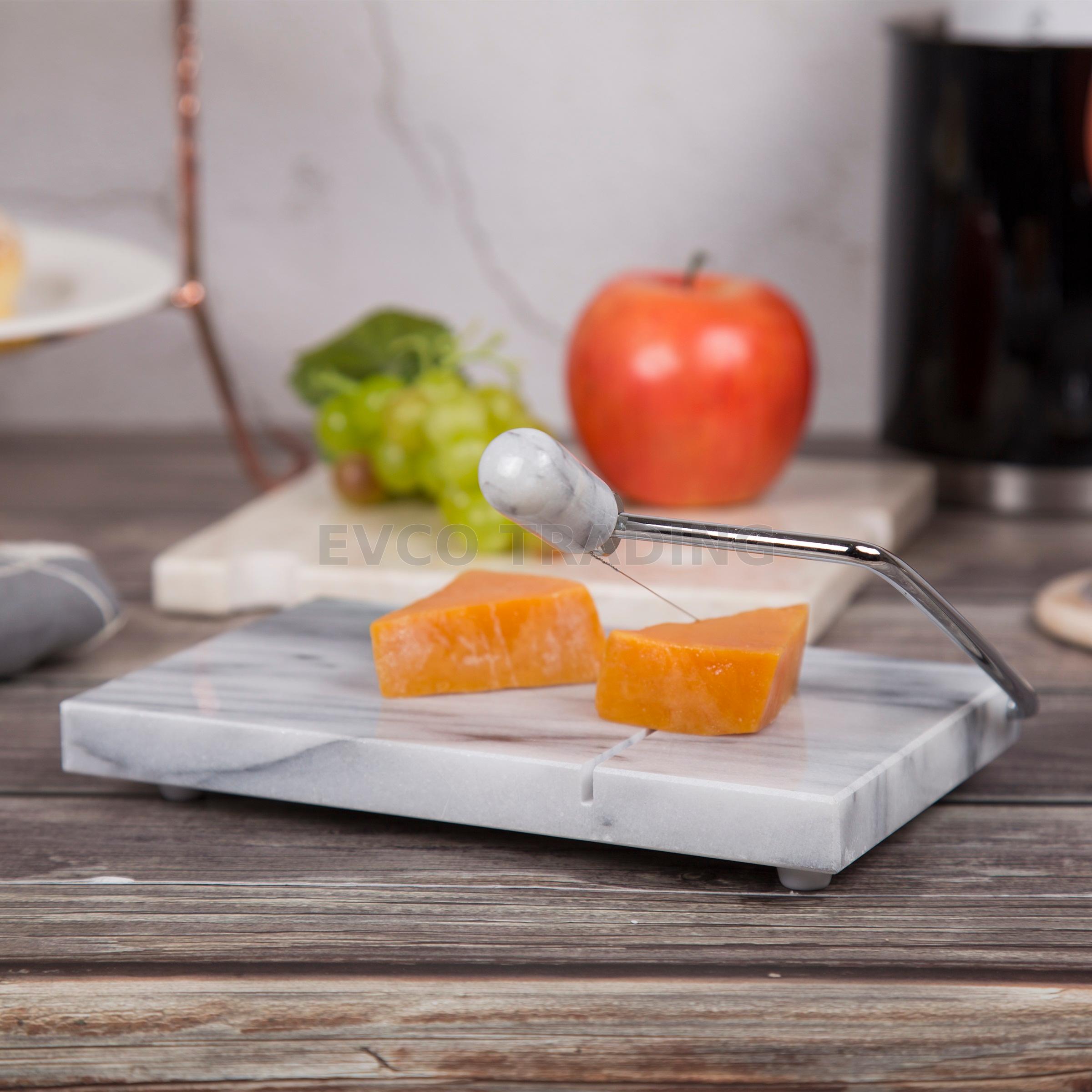 Natural White Marble Cheese Slicer