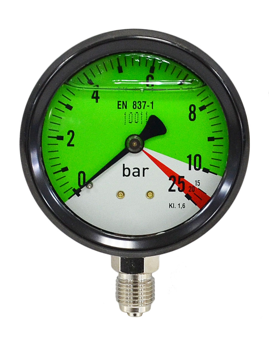 2.5" (63 mm) 010 bar1525 bar Isometric Liquid Filled Pressure Gauge