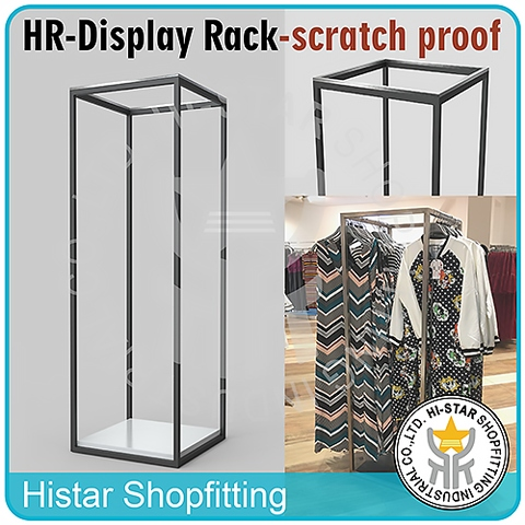 New Design Metal Chrome Clothes Display Rack Scratch Proof Shop