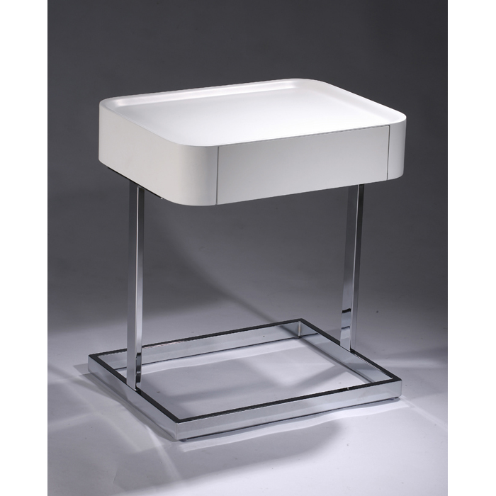 Originali white side table 、elegant end table、elegant table、square