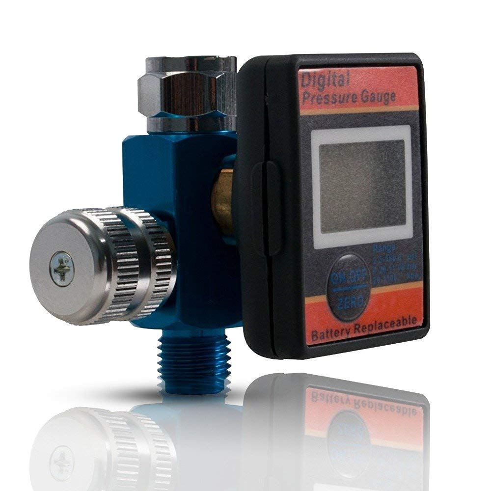 LEMATEC Digital Air Regulator With Gauge For Spray Gun Air Tools